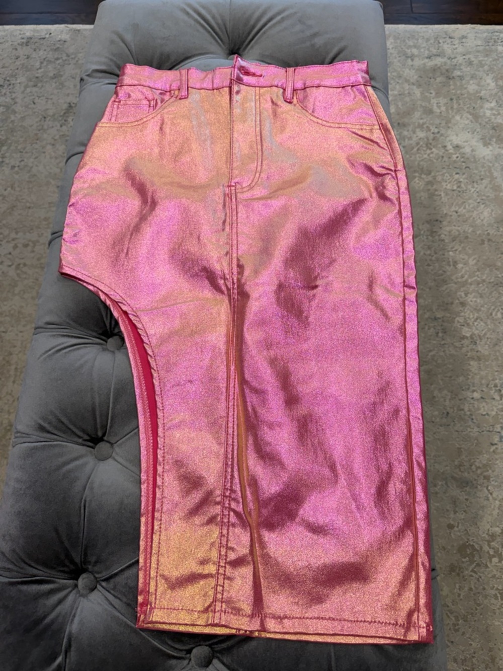 Girls' Shimmery Pink Iridescent Skirt - Kids Bottoms